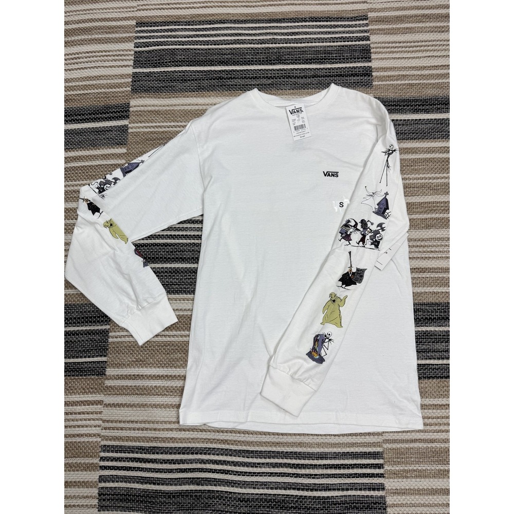 Vans Nightmare Before Christmas Shirt Mens Small Long Sleeve Disney Graphic